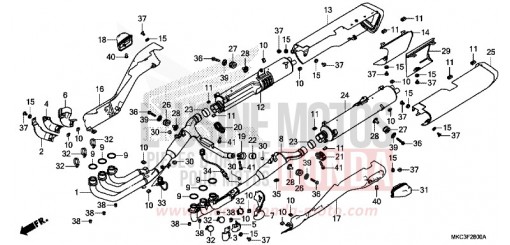 EXHAUST MUFFLER GL1800J de 2018